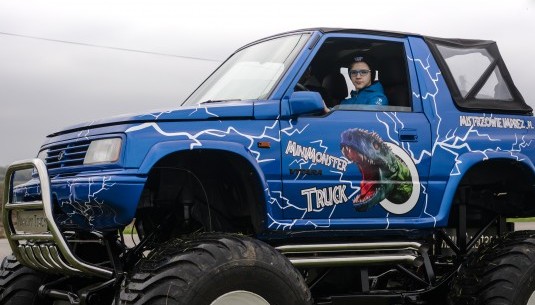 Jazda mini monster truck - dla dzieci